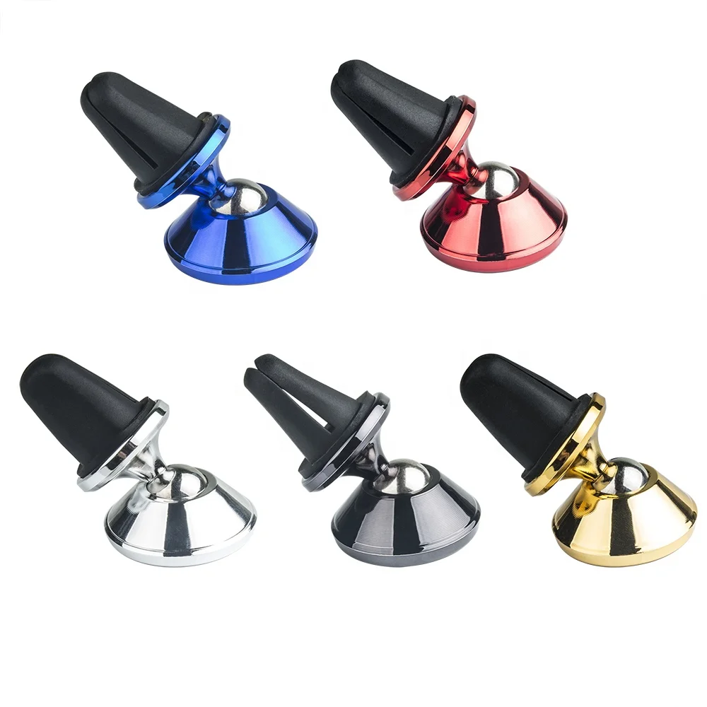 

Universal Magnetic Car Mount Phone Holder 360 Rotation Magnetic Air Vent Holder With N50 Magnet For Cell Phones, Black,silver,gold,blue,red