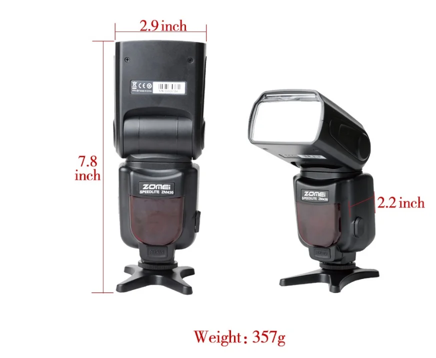 Zomei ZM430 Manual Speedlite Flash light