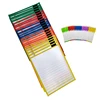 Assorted Colors Reusable Plastic Dry Erase Pockets for Kids, Teachers, School, and Classroom Use