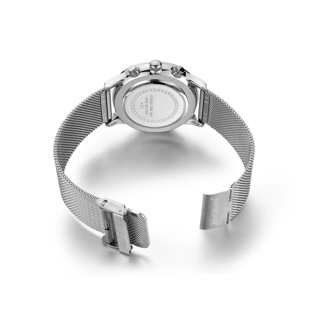 
Sell like hot cakes Watch male Chronograph Business Steel belt watch 