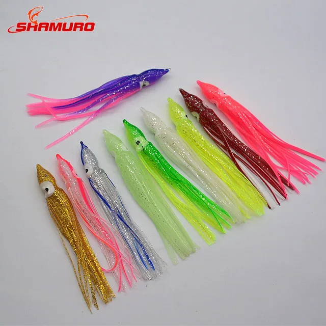 

Wholesale Multi Color Fishing Lures Set Octopus skirt Baits Combo Squid Lure, Choose