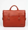 Retro OEM free custom logo hard shell briefcase leather mens briefcase