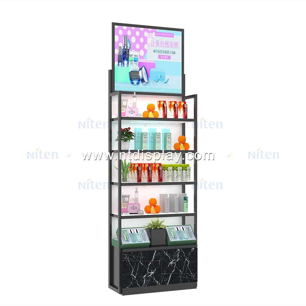 Custom Wood Material Tall Cosmetic Display Perfume Display Shelf For Sale Buy Perfume Store
