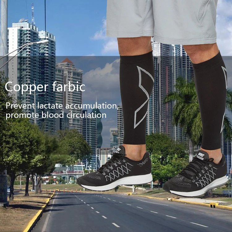 China High quality OEM service High quality compression cycling leg calf sleeve sport brace socks