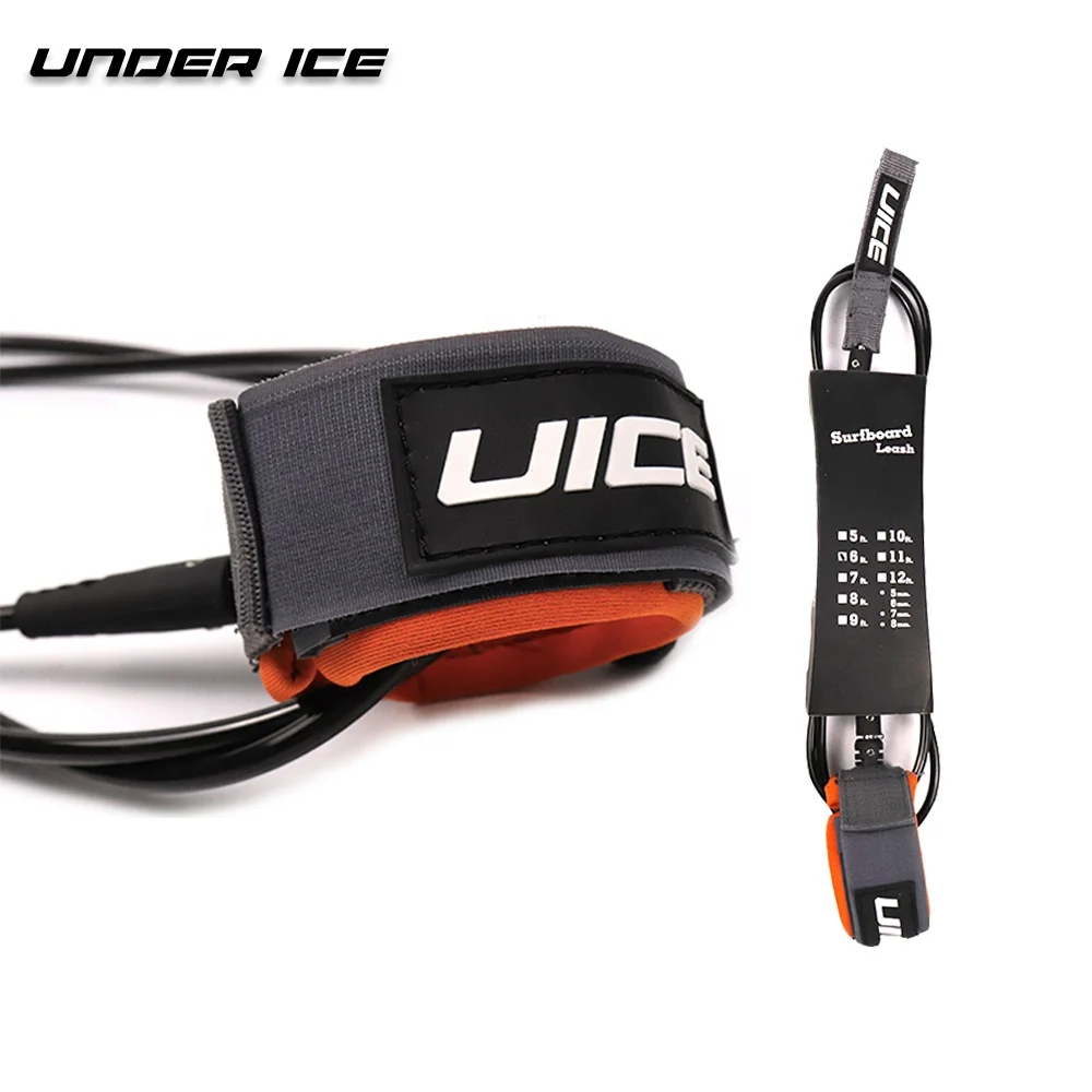 

UICE Pro surf leash 7'/8'/9'/10' Surf Leg Rope Surfboard Leash Ready to ship Custom logo, Red,black,yellow or cuotomized