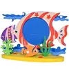 my first year family peel and stick craft foam photo frame for kids