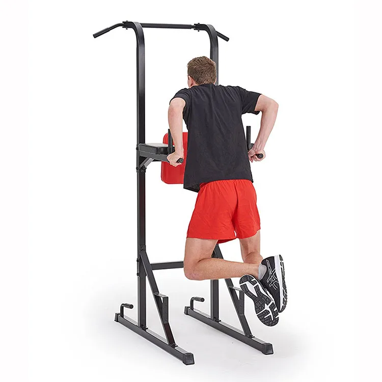 strain on the back and elbows pull up/chin up station easy to