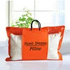 Transparent bed sheet blanket pillow packaging storage plastic pvc zipper quilt bag