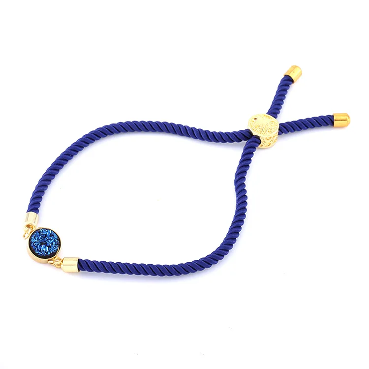 

Stars Forever Natural Druzy Stone Bracelet Cotton