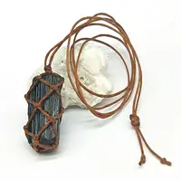 

Natural Crystal Black Necklaces Schorl Pillar Tourmaline Raw Stone Pendants Fashion Jewelry Accessories Gift