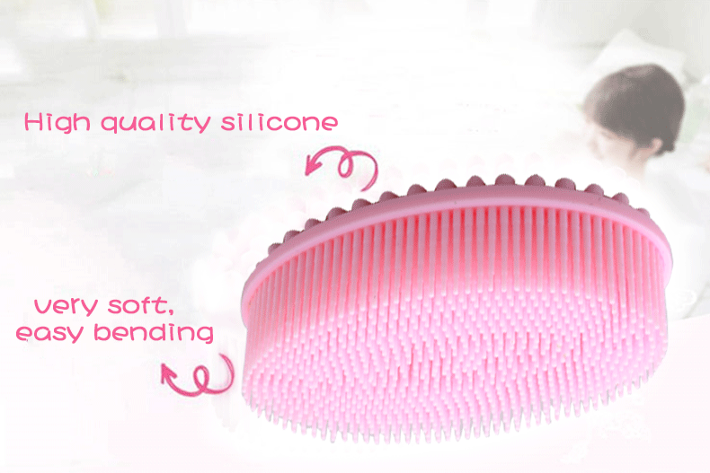 Ultra Soft Silicone Bay Bath Scrubber Sponge Antibacterial Body Shower