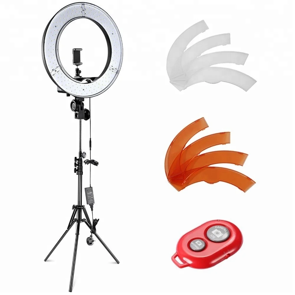 

led studio light 18'' 55W 5500K selfie ring light with remote,stand