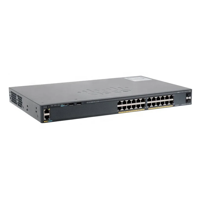 

WS-C2960X-24TS-LL Cisco Catalyst 2960-X 24 GigE 2 x 1G SFP 24 Port Gigabit Switch LAN Lite 2960X-24TS-LL