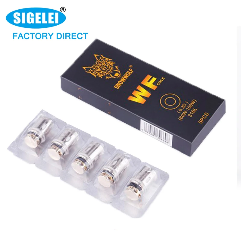 

FACTORY DIRECT Snowwolf WF Coil for sigelei Snowwolf mfeng vape kit original elctronic cigarette coil for mfeng tank Wholesale, N/a