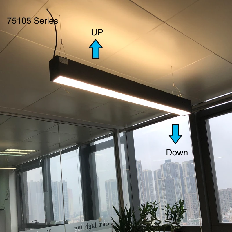 3000k/4000k/6000k Direct/indirect Lighting Led Linear Fixture For