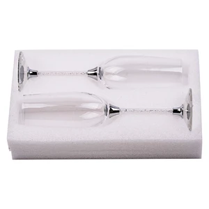 Image of Rhinestone Wine Cup Glass Set Champagne Flutes Glass