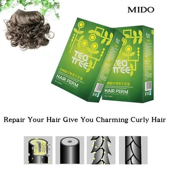 120ml*2 Suit For Curly Hair Permanent Cold Wave Hair Perm 
