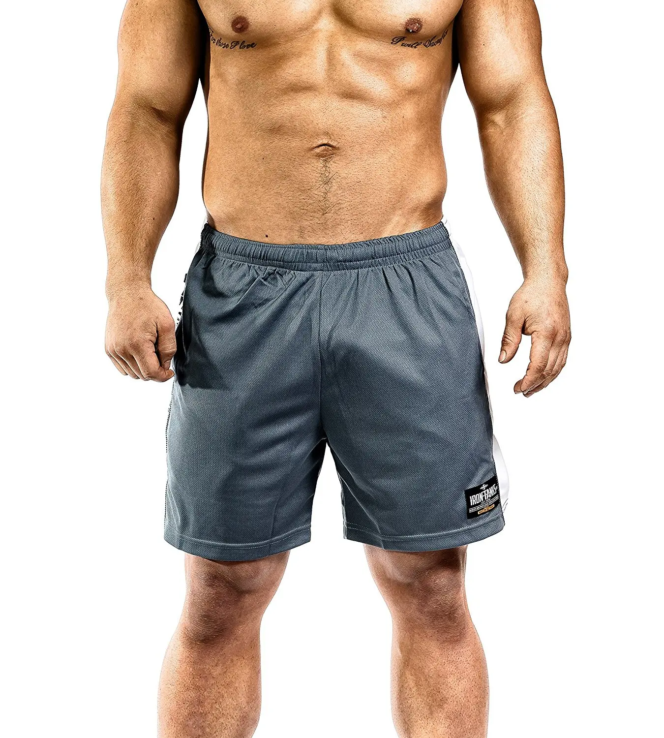 Buy Iron Tanks Iron Mesh VQ Grey - Mens Gym Bodybuilding Fitness ...