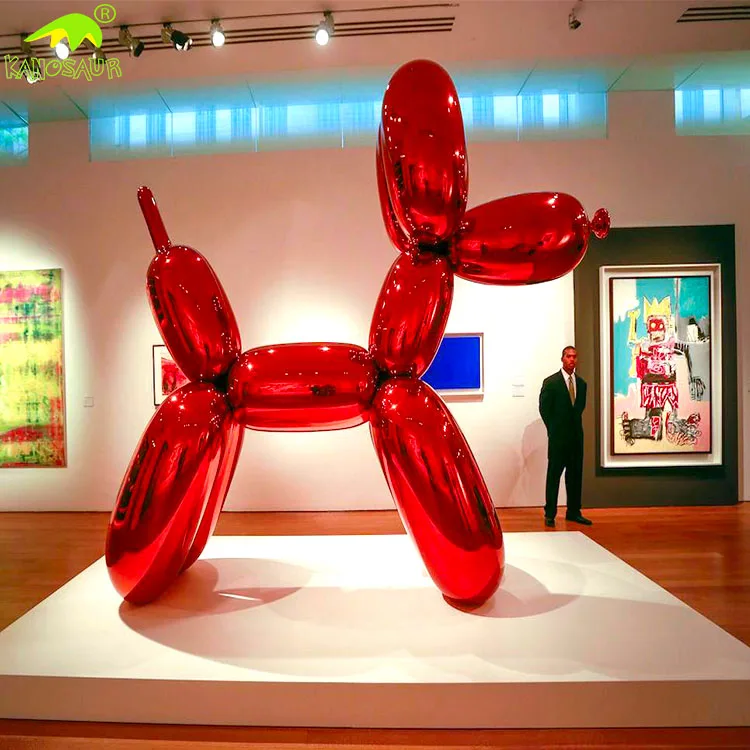 KANOSAUR0280 Hohe Qualität Abstrakte Riesen Fiberglas Ballon Hund Statue
