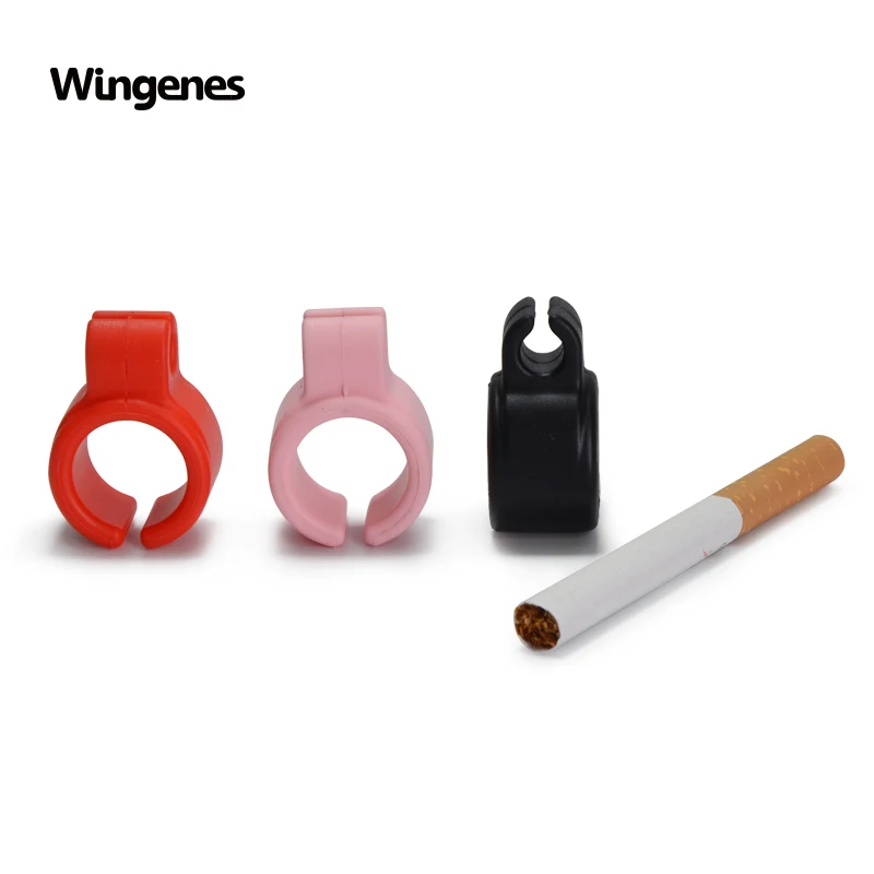 

Creative Design Factory Wholesale Silicone Finger Smoking Ring Cigarette Holder, Any color available