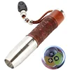 2019 Super September Tri Color Light Torch Stainless Steel Flashlight