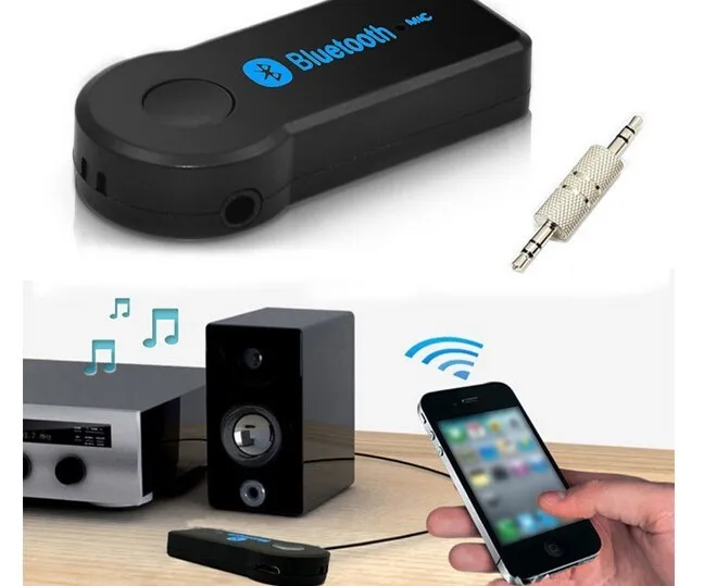 Home Car Wireless Bluetooth AUX Audio Receiver Adapter 3.5mm Jack Bluetooth HandsFree Car Kit Stereo MP3 Music Receiver
