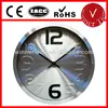 12 inches round basic standard aluminum wall clock themes with aluminum dial face