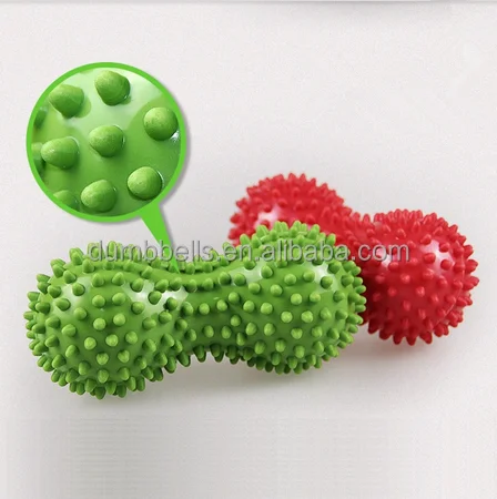 train good peanut shape spiky massage yoga ball