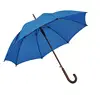 Cheap auto open Writing brush 23''*8k navy wooden shaft handle auto open golf straight Umbrella