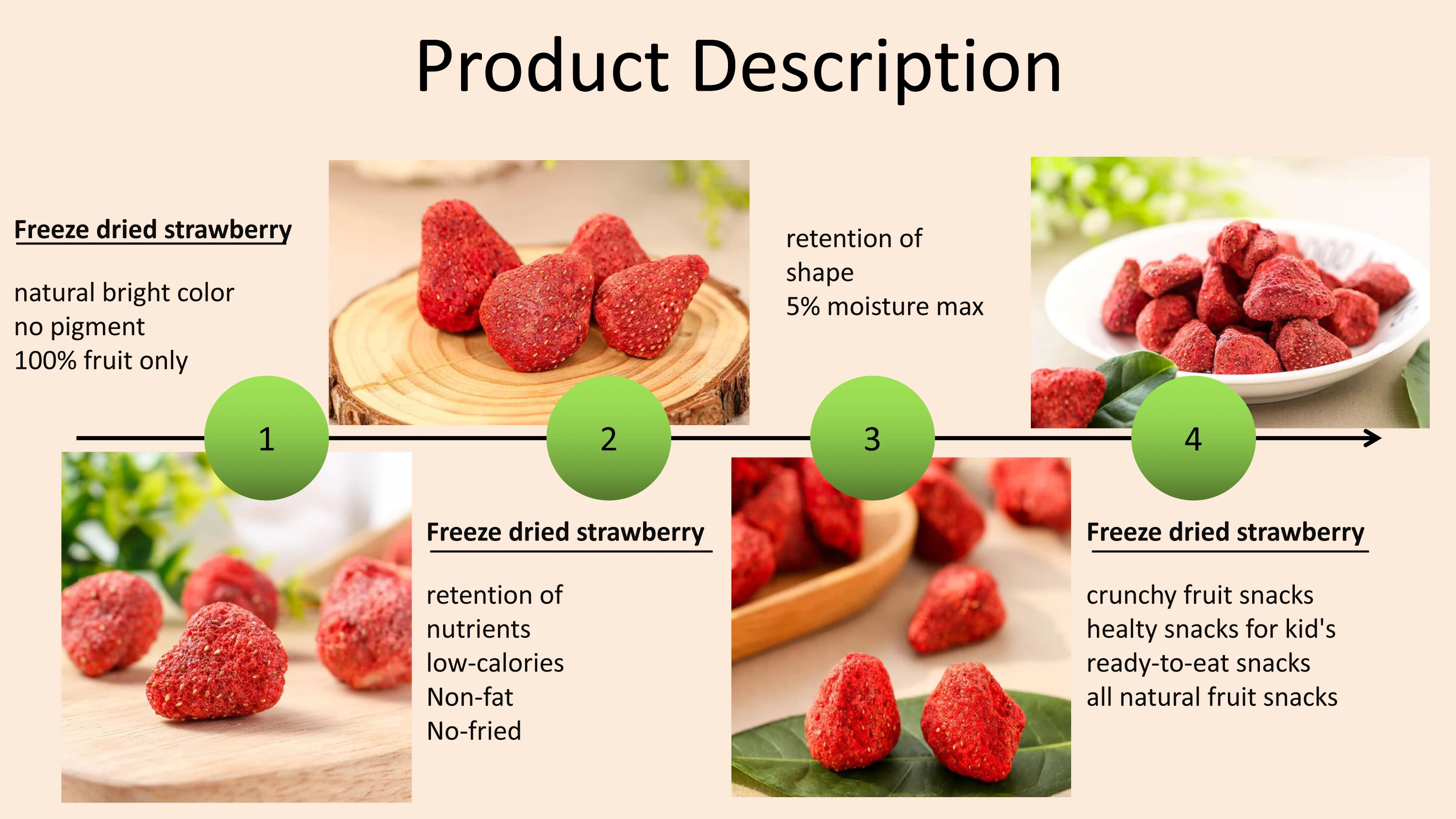 Dry fruit Healthy Dried fruit brands without added sugar Wholesale snacks Freeze dried strawberry