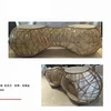 OEM Manufacturer Yellow Gold Frame Fiberglass Round Corner Desk