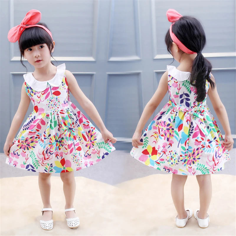 

age 2-8 years good quality kids dress baby girls summer dresses for sale