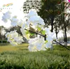 Artificial purple cherry blossom white flowers for sell home wedding decoration wholesale