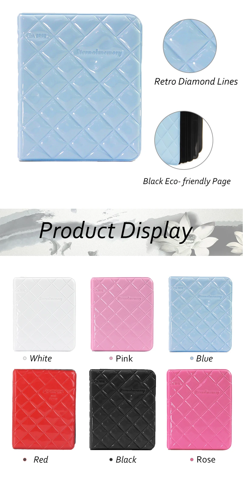 Custom Standard Cute Wholesale Plastic Photo Albums 4x6 Pockets Buy