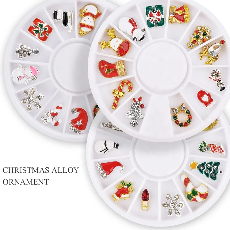 

Misscheering Alloy Christmas Nail Decoration Wheel 3D Nail Jewelry Accessories