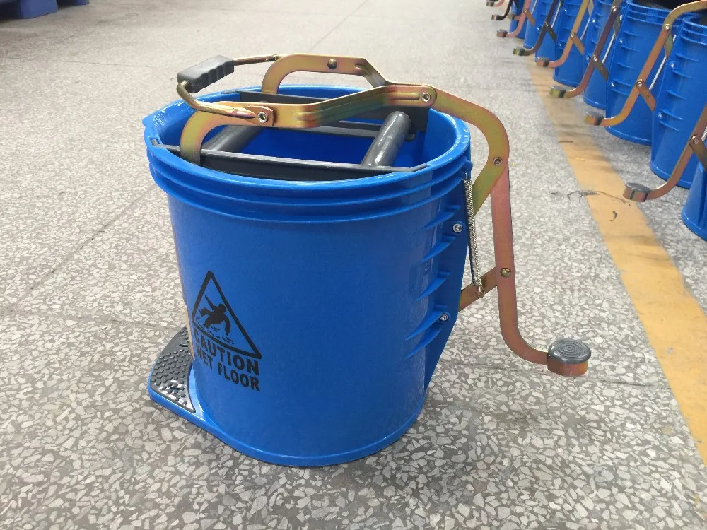 Wholesale Bucket Mop Wringer Trolley B036 15l Round Mop Wringer Bucket