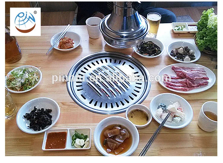 Stainless Steel Charcoal Bbq Grills,Korean Bbq Tables For Restaurant