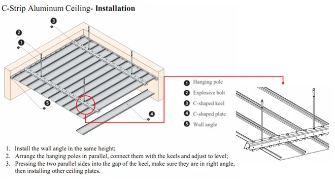 Free Sample Moistureproof Aluminium Strip Ceiling Malaysia For