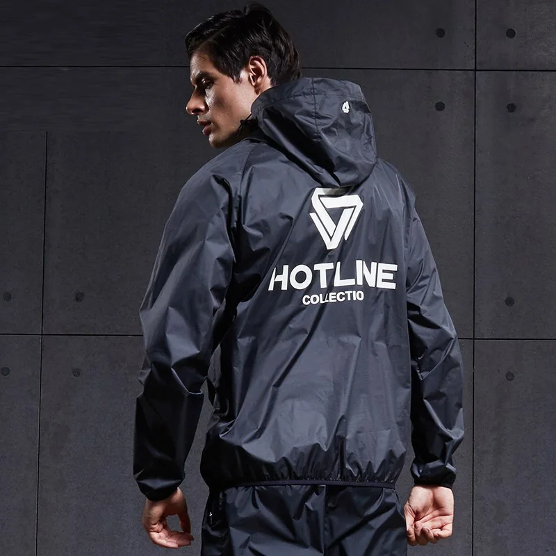 
Heavy Duty Sauna Suit Running Non Rip Sweat Tracksuit Weight Loss Slimming Fitness Gym Exercise Training Sweat Suit 