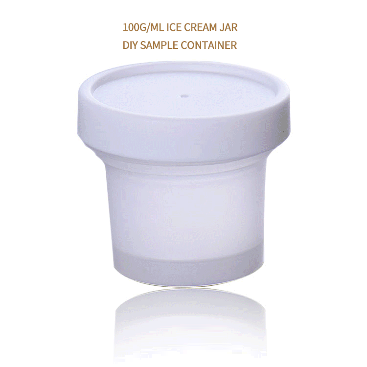 Empty Plastic 100ml Pp Jar,Diy Sample Container,Food Grade Airtight Ice
