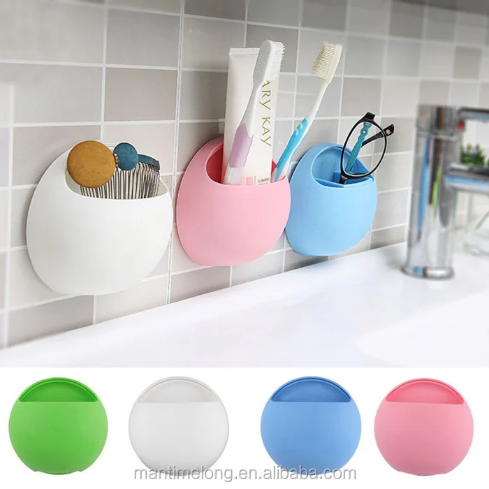 Sucker Toothbrush Holder Suction Hooks Bathroom Rack Accessories for Kids