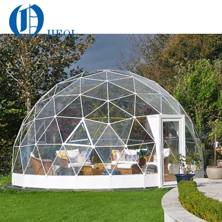 

Ready to Ship 2019 High Quality Outdoor Garden Igloo Dome Tent, 1/3 clear with 2/3 white pvc cover