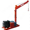 construction material lifting small diesel hoist crane 1ton 25m