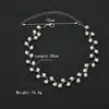 2018 new stylish popular choker collar with pearls stylish collar necklace