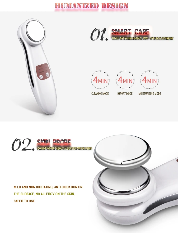 Handheld Iontophoresis Device Electroporation Beauty Device Galvanic