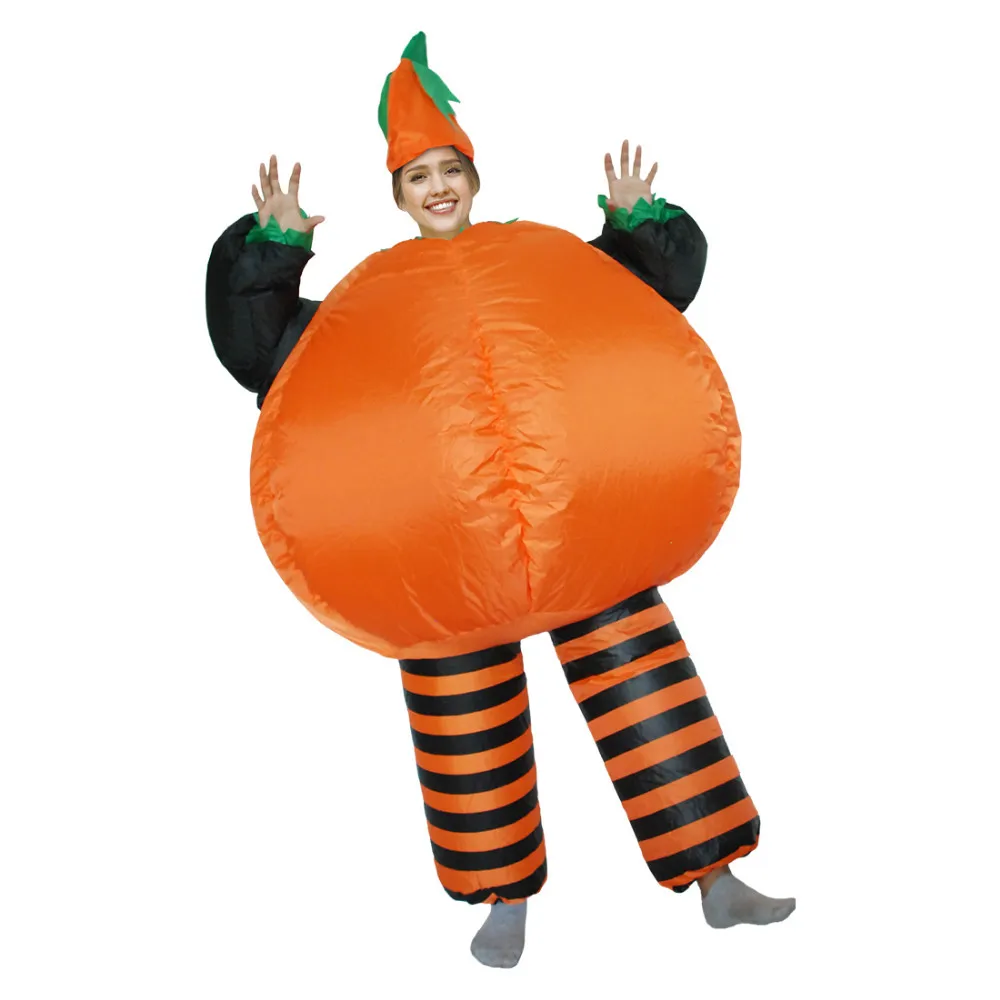 good price inflatable mascot costume pumpkin costume adult human