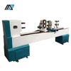 Honest business excellent performance double blades double axis cnc wood lathe chuck machine
