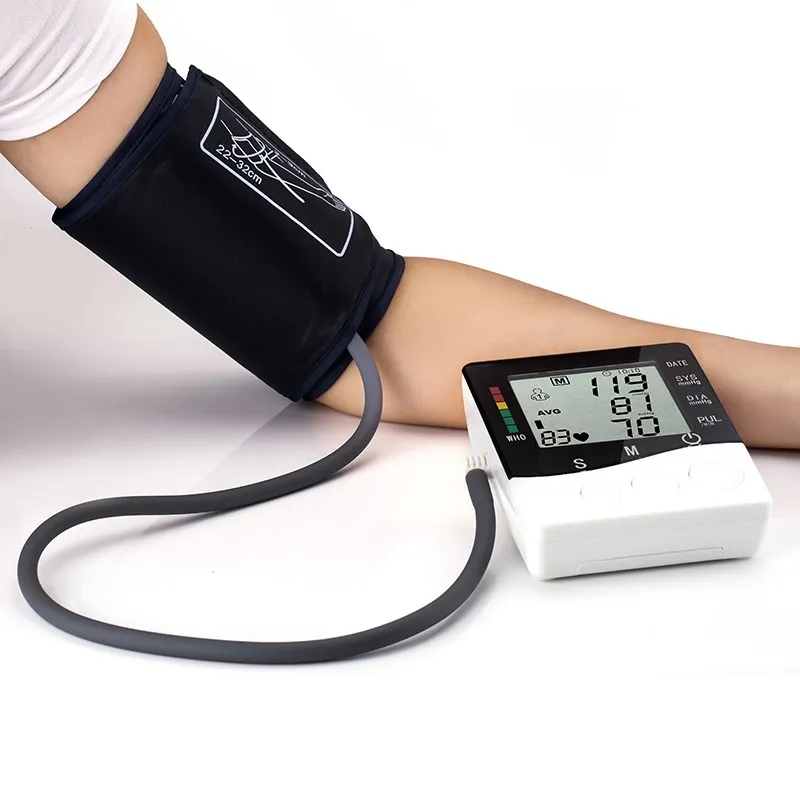 

Free Shipping personal care Blood pressure monitor upper arm, White