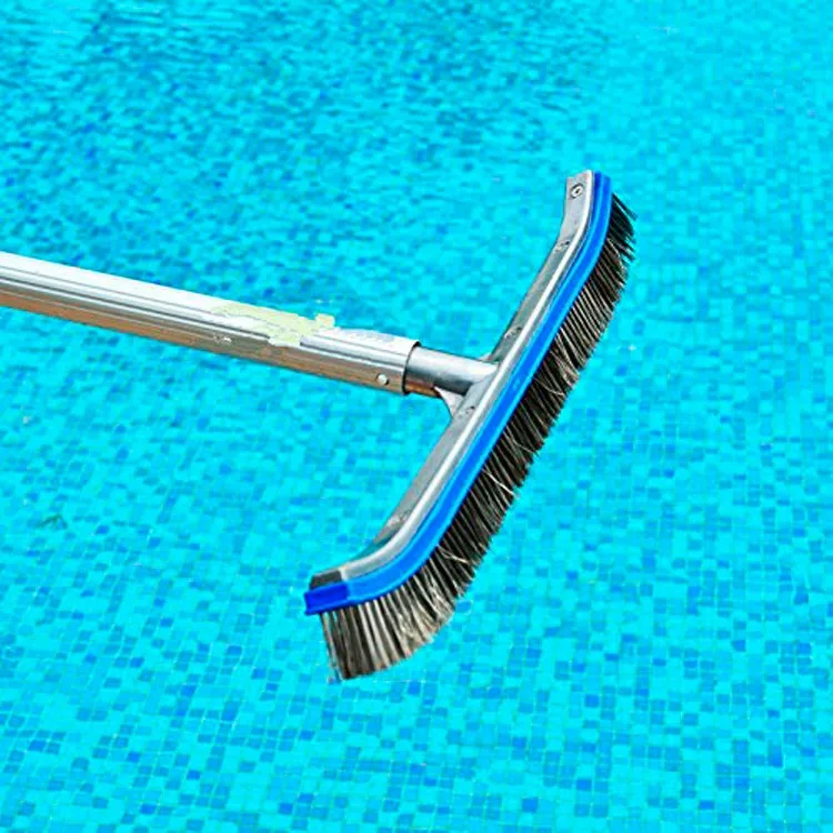 18" Swimming Pool Cleaning Stainless Steel Wire Bristle Brush With