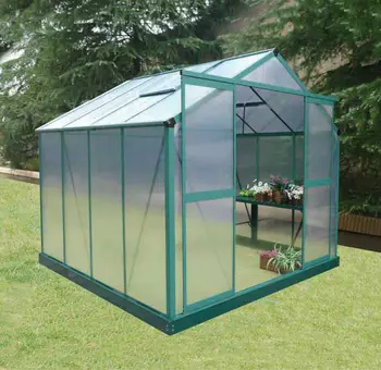 8x10ft Garden Aluminum Greenhouse With Polycarbonate Sheet - Buy Rain ...